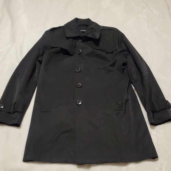 DKNY Charcoal Trench Coat - Picture 1 of 8